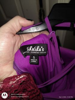 Lulus Purple Size 2 Floor Length Black Tie Ball gown on Queenly