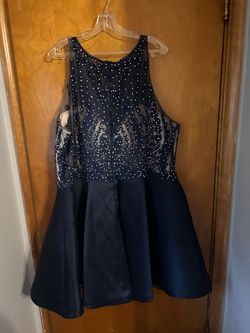 Blue Size 26 A-line Dress on Queenly