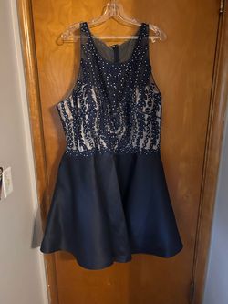 Blue Size 26 A-line Dress on Queenly