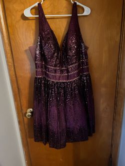 Purple Size 24 A-line Dress on Queenly