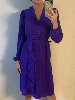 Lizzy and Johnny Purple Size 8 Midi 50 Off Cocktail Dress on Queenly