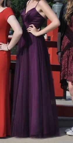 Morilee by Madeline Gardner Purple Size 10 50 Off Prom Ball gown on Queenly