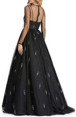 Mac Duggal Black Size 4 Sequined Medium Height Ball gown on Queenly
