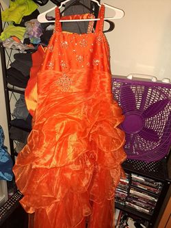 Orange Cocktail Dress on Queenly