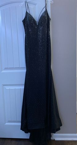 Sherri Hill Black Size 14 Prom Pageant Free Shipping A-line Dress on Queenly
