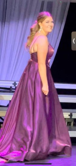 Sherri Hill Purple Size 4 Floor Length Pageant Ball gown on Queenly