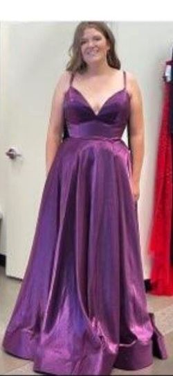 Sherri Hill Purple Size 4 Quinceanera Floor Length Ball gown on Queenly