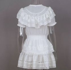 White Size 6 A-line Dress on Queenly