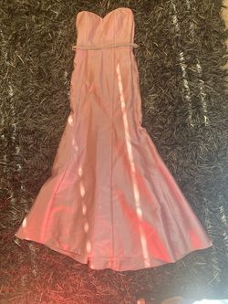 alfred sung Pink Size 2 Military Floor Length 50 Off Mermaid Dress on Queenly