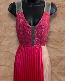 Vintage Faeriesty Pink Size 6 Black Tie Summer Polyester Cocktail Dress on Queenly