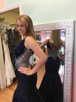 Sherri Hill Blue Size 4 Floor Length 70 Off Mermaid Dress on Queenly