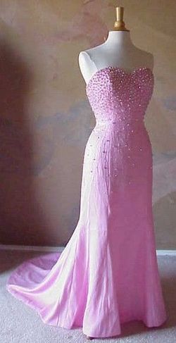 Style #C402B crystal beaded evening gown reviews Darius Cordell Pink Size 4 Black Tie Straight Dress on Queenly
