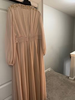 Mac Duggal Nude Size 18 70 Off Floor Length Military Straight Dress on Queenly