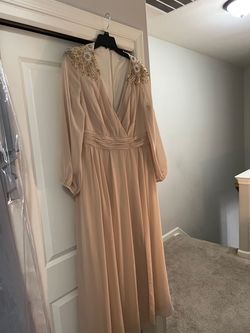 Mac Duggal Nude Size 18 70 Off Floor Length Military Straight Dress on Queenly