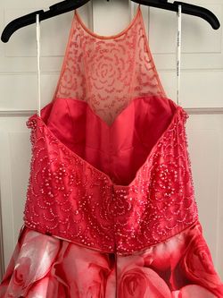 Sherri Hill Hot Pink Size 12 Floor Length Tall Height Barbiecore Ball gown on Queenly