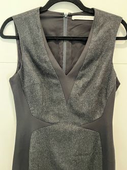 Susana Monaco Black Size 4 Interview Grey Cocktail Dress on Queenly