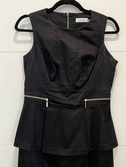 Calvin Klein Black Size 4 Midi Cocktail Dress on Queenly