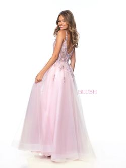 Style 20332 Blush Prom Pink Size 4 Tulle Pageant Floor Length Prom Ball gown on Queenly