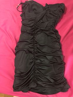 Speechless Black Size 14 Midi Nightclub Cocktail Dress on Queenly