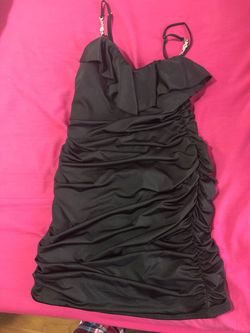 Speechless Black Size 14 Midi Nightclub Cocktail Dress on Queenly
