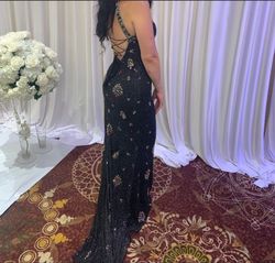 Sherri Hill Black Tie Size 4 Prom Free Shipping Jewelled Straight Dress on Queenly