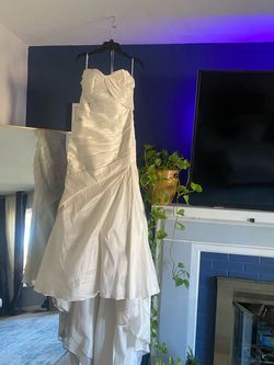 Badgley Mischka White Size 10 Free Shipping Military Floor Length 70 Off Mermaid Dress on Queenly