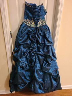 House of Wu Green Size 18 Plus Size Quinceanera Ball gown on Queenly