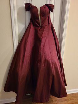 Mori Lee Red Size 18 Floor Length Black Tie Plus Size Ball gown on Queenly