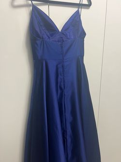 Betsy and Adam Blue Size 0 Military Floor Length 70 Off A-line Dress on Queenly