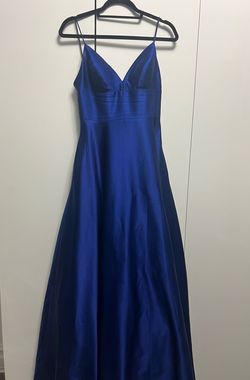 Betsy and Adam Blue Size 0 Military Floor Length 70 Off A-line Dress on Queenly