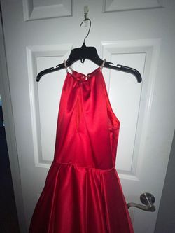 Camille La Vie Red Size 2 Floor Length Ball gown on Queenly