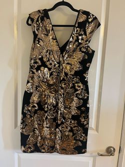 INC Black Size 12 Party Midi Cocktail Dress on Queenly