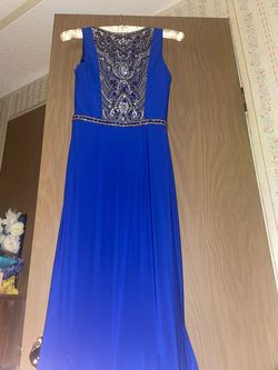 Colors Blue Size 0 Military Gala Mermaid Dress on Queenly