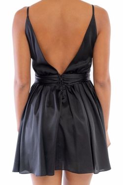 Style LD5458 Luxxel Black Size 2 Euphoria V Neck Mini Cocktail Dress on Queenly