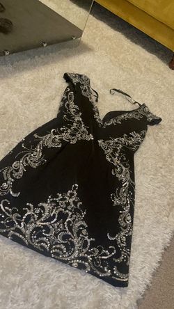 Sherri Hill Silver Size 6 Black Euphoria Homecoming Cocktail Dress on Queenly