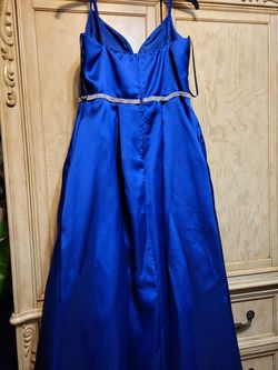 Bee Darling Blue Size 16 50 Off Black Tie Floor Length Ball gown on Queenly