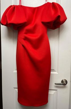 Jovani Red Size 0 Floor Length Interview Cocktail Dress on Queenly