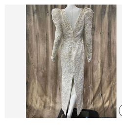 Marys Original White Size 12 Free Shipping 50 Off Sequin 70 Off Sequined Straight Dress on Queenly