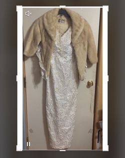 Marys Original White Size 12 Free Shipping 50 Off Sequin 70 Off Sequined Straight Dress on Queenly