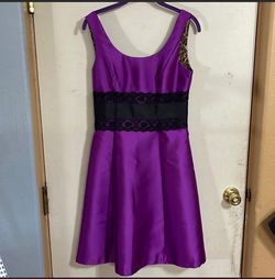 Isaac Mizrah Purple Size 4 Party Free Shipping 50 Off Tall Height A-line Dress on Queenly