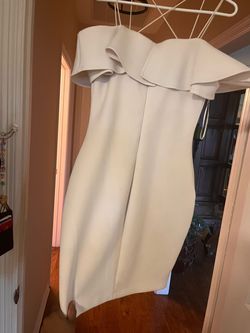 guess White Size 4 Pageant Bachelorette Midi Floor Length Cocktail Dress on Queenly