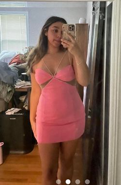 Heiress beverly hills Pink Size 8 Euphoria Midi Homecoming Cocktail Dress on Queenly