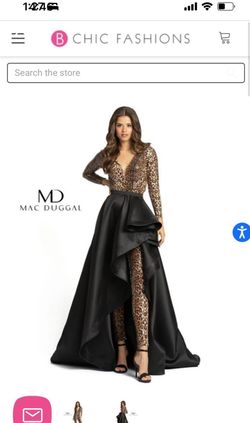 Mac Duggal Multicolor Size 2 Euphoria Floor Length Jumpsuit Dress on Queenly