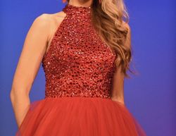 Sherri Hill Red Size 00 Floor Length Tall Height Train Dress on Queenly