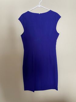 Calvin Klein Purple Size 12 50 Off Military Floor Length Plus Size Straight Dress on Queenly