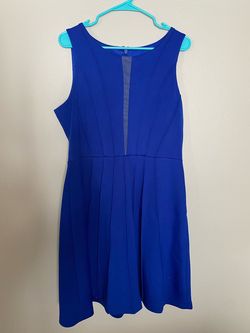 Blue Size 14 A-line Dress on Queenly