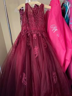 Tiffany Designs Red Size 10 Cupcake Ball gown on Queenly