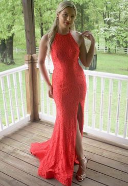 Sherri Hill Red Size 6 Pageant Straight Dress on Queenly