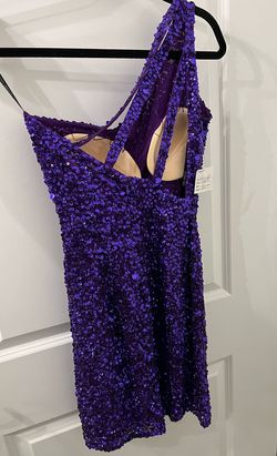 Sherri Hill Purple Size 0 Floor Length Cocktail Dress on Queenly
