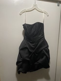 David's Bridal Black Size 6 Midi Cocktail Dress on Queenly